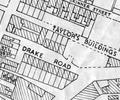 Taylors Buildings, 1952 map