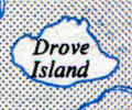 Drove Island, 1952 map