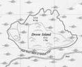 Drove Island, 1955 map