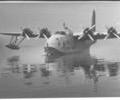 Flying boat moored in Poole Harbour, 1939-1948