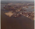 Aerial view of Poole Port and Hamworthy