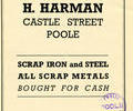 Advert for H.Harman.