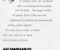 Advert for Humphriss & Sons Ltd.