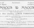 Advert for Maggs & Maggs.