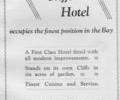 Advert for Canford Cliffs Hotel.