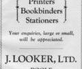 Advert for J.Looker.