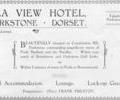 Advert for Seaview Hotel.