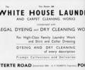 Advert for White Houser Laundry.
