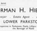 Advert for Norman H. Hibbs, F.S.I
