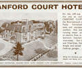 Advert for Canford Court Hotel.
