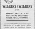 Advert for Wilkins & Wilkins Ltd Engineers.