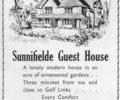 Advert for Sunnifielde Guest House.