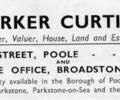 Advert for E. Harker Curtis Estate Agent.