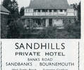 Advert for Sandhills Hotel.