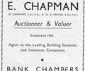 Advert for E. Chapmann Autioneer