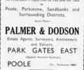 Advert for Palmer & Dodson.