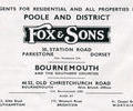 Advert for Fox & Sons