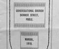 Skinner Street Congregational Church Manual - 1910